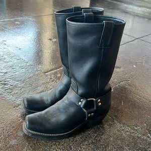 Frye tall harness boots size 9